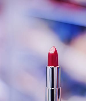 Red lipstick, makeup product and luxury cosmetic brand