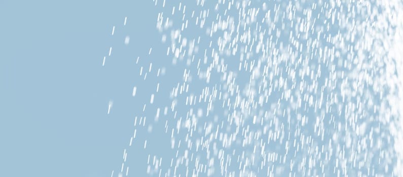 Abstract background of raindrops in light blue tonality