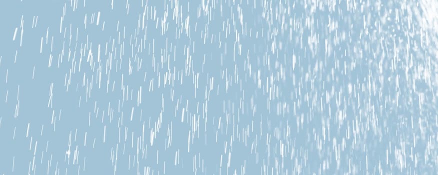 Abstract background of raindrops in light blue tonality