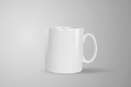Closeup mug mockup product for design branding and advertising isolated on white background, ceramic mock up, mock-up template, element for presentation, object nobody.