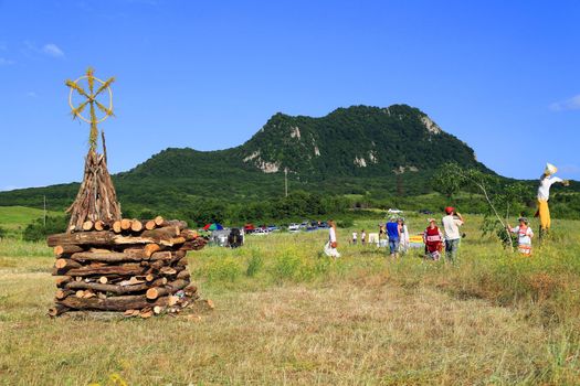 Festival. Slavians tradies in the mountains of the Severn Caucasus. Prazdnyk Midsum.