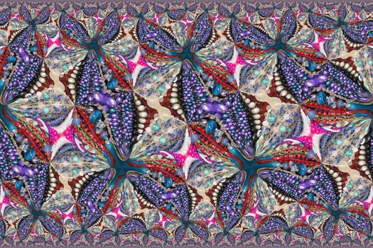Abstract textured multicolored kaleidoscope background. Design, art