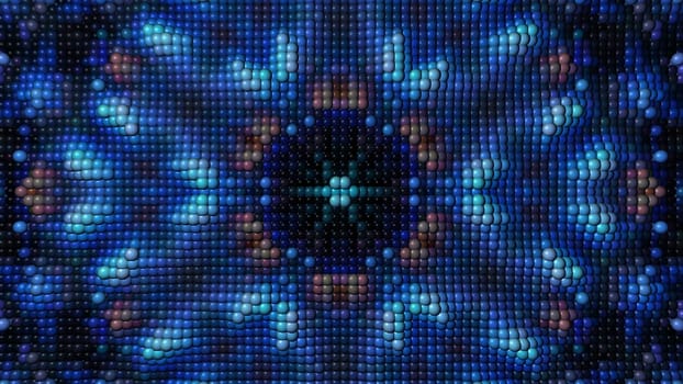 Abstract blue background with patterned pattern.