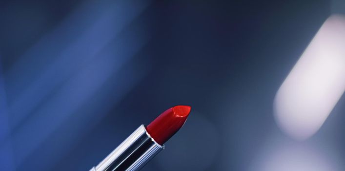 Red lipstick, makeup product and luxury cosmetic brand