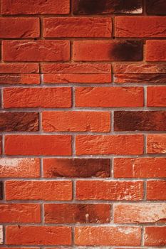 Red brick texture as surface background, interior design and exterior wall backdrop