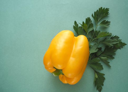 Ripe vegetables for salad. Bulgarian pepper. High-quality image