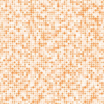 Abstract fashion polka dots background. White seamless pattern with beige gradient circles. Template design for invitation, poster, card, flyer, banner, textile, fabric.