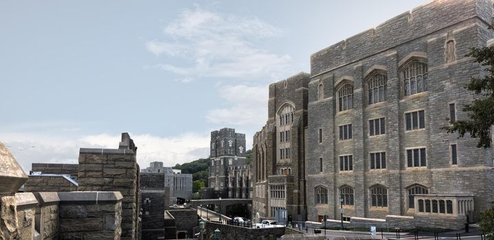 NEW YORK, USA - Sep 18, 2017: United States Military Academy (USMA), also known as West Point, Army, The Academy is a four-year coeducational federal service academy located in West Point, New York