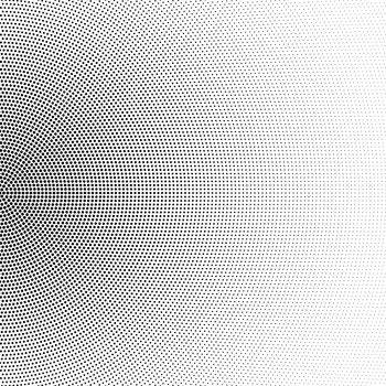 Halftone half circle background, abstract gradient illustration