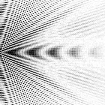 Halftone half circle background, abstract gradient illustration