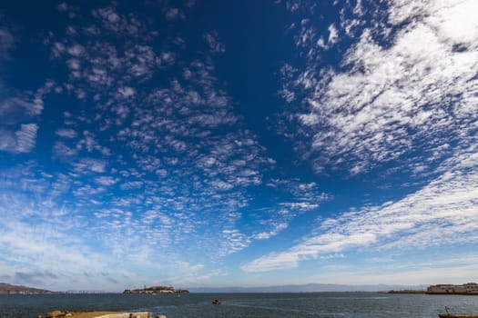 Alcatraz Island and Prison in San Francisco Bay, USA.