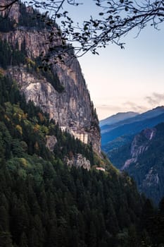 Carved mountain church of the orthodox faith is Sumela Monastery in Trabzon, Turkey.
