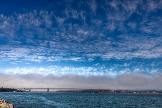 Travel in San Francisco. The view of Golden Gate Bridge, San Francisco, California, USA.