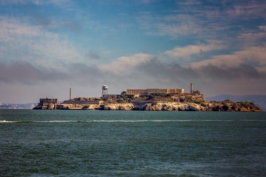 Alcatraz Island and Prison in San Francisco Bay, USA.