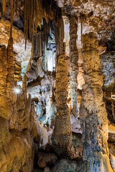 Karaca Cave is a network of caves located near the town of Torul in Gumushane Province, Turkey.