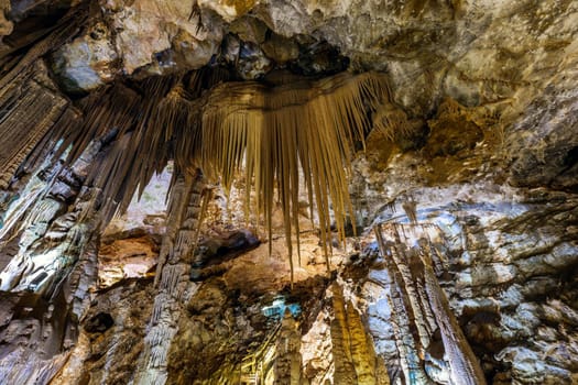 Karaca Cave is a network of caves located near the town of Torul in Gumushane Province, Turkey.