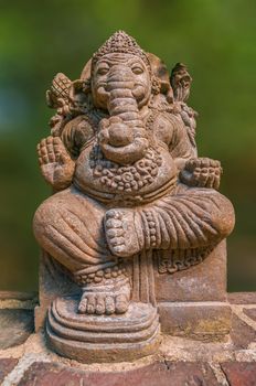 Sculpture of an Indian elephant in the Leipzig Zoo