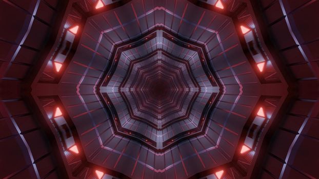 endless futuristic 4k uhd transportation or underground tunnel 3d illustration artwork background wallpaper
