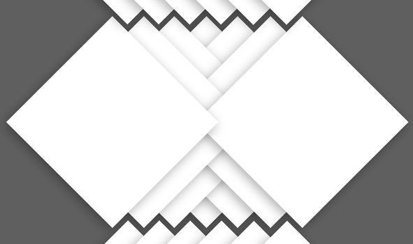 square design template created by overlapping with border in gray