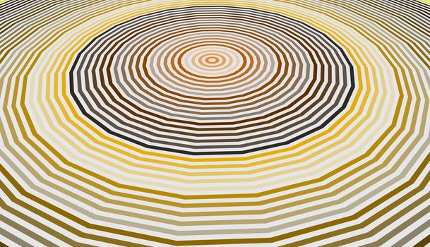 flat perspective view of rings of colorful shades emerging like waves from the top of the image with multicolor shades and high-resolution image with white isolated background