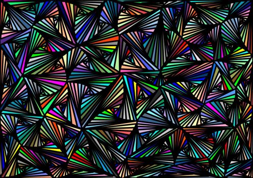 A background of triangles of different shades interconnected, abstract background consisting of triangles.