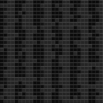 Dark shades of black and grey tiles pattern on solid sheet of wallpaper. Concept of home decor and interior designing