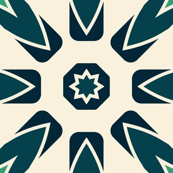 Beautiful shades of green color symmetrical patterns designs. Concept of home decor and interior designing