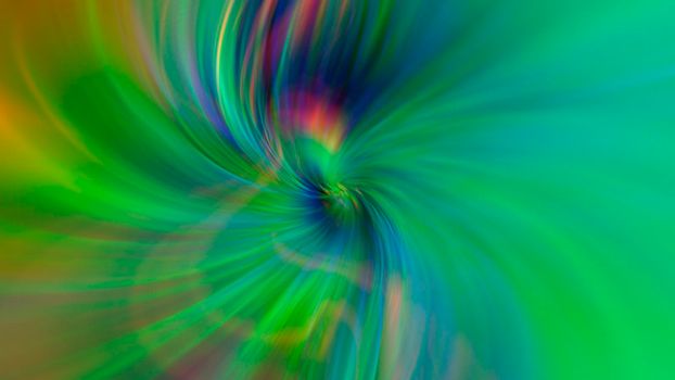 Green iridescent background with a rainbow gradient. Design, art