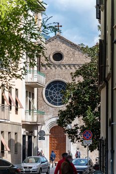 terni,italy march 18 2021:view of the church of San FRancesco in terni