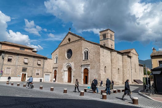 terni,italy march 18 2021:view of the church of San FRancesco in terni