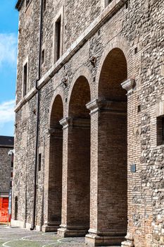 characteristic arches of the town of terni all in stone