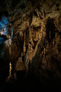 limestone formations inside Macocha caves in Moravian Karst