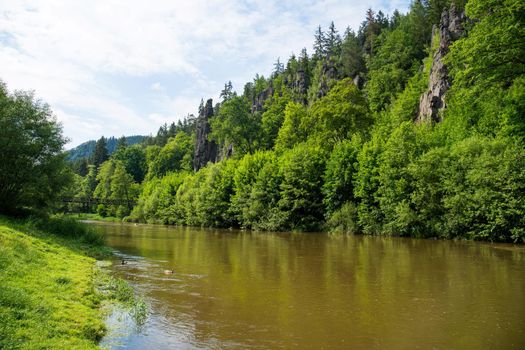 Rock formation Svatoske skaly near Karlovy Vary