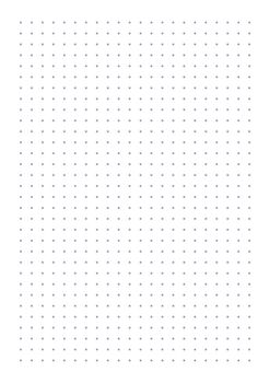 Grid paper. Dotted grid on white background. Abstract dotted transparent illustration with dots. White geometric pattern for school, copybooks, notebooks, diary, notes, banners, print, books.