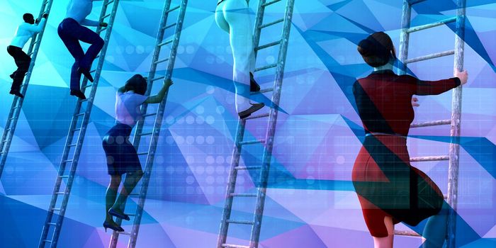 Climbing the Corporate Ladder as a Business Concept