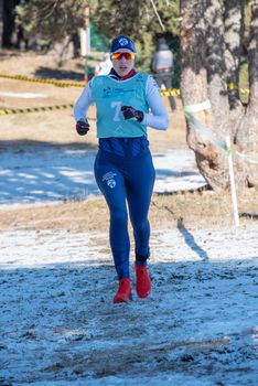 Naturlandia, Andorra : 2021 March 20 : Aneta Grabmullerova CZE in the 2021 World Triathlon Winter Championships Andorra