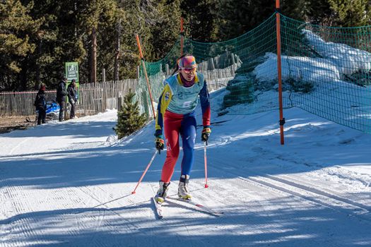 Naturlandia, Andorra : 2021 March 20 : Maria Luiza Rasina ROM in the 2021 World Triathlon Winter Championships Andorra