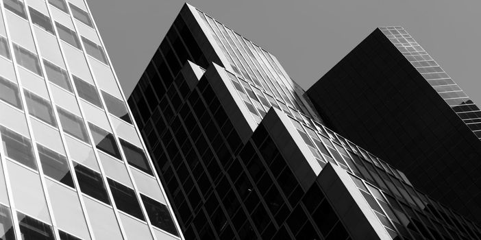 facade of a skyscrapers in Manhattan, New York City, USA