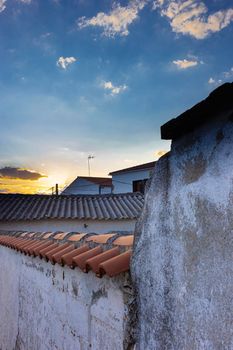 Wall of a house in southern Andalusia, Spain