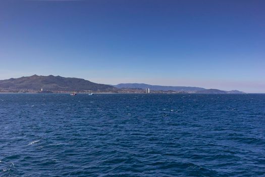 Boat trip through the Atlantic Ocean, in Spain