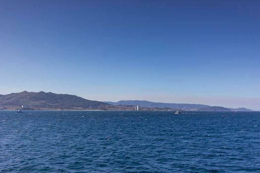 Boat trip through the Atlantic Ocean, in Spain