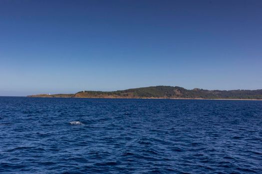 Boat trip through the Atlantic Ocean, in Spain