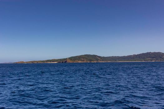 Boat trip through the Atlantic Ocean, in Spain