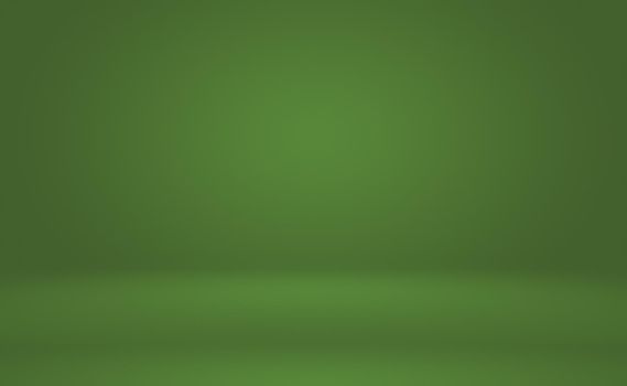 Green gradient abstract background empty room with space for your text and picture