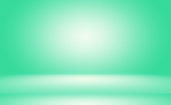 Green gradient abstract background empty room with space for your text and picture