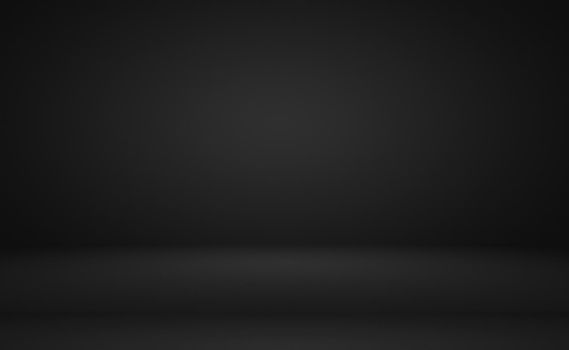 Abstract luxury blur dark grey and black gradient, used as background studio wall for display your products