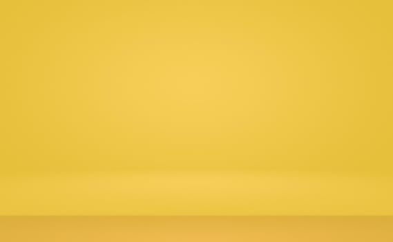 Abstract Luxury Gold yellow gradient studio wall, well use as background,layout,banner and product presentation