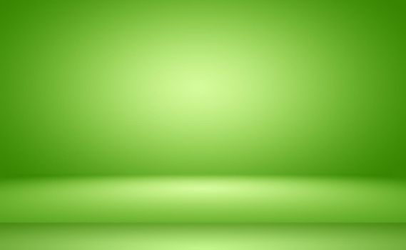 Green gradient abstract background empty room with space for your text and picture