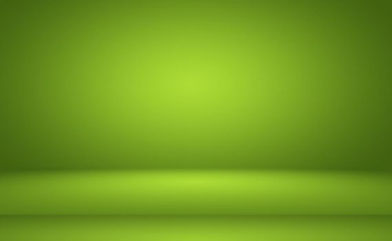 Green gradient abstract background empty room with space for your text and picture