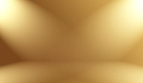 Abstract Luxury Gold yellow gradient studio wall, well use as background,layout,banner and product presentation